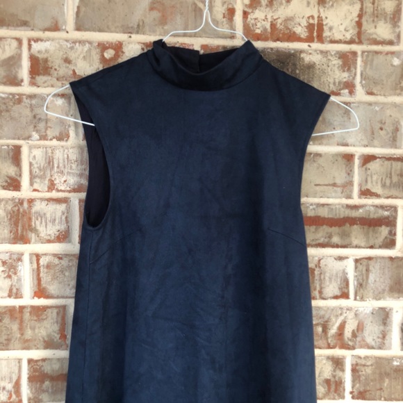 Free People x LENNI Faux Suede Shift Dress XS - Picture 6 of 15